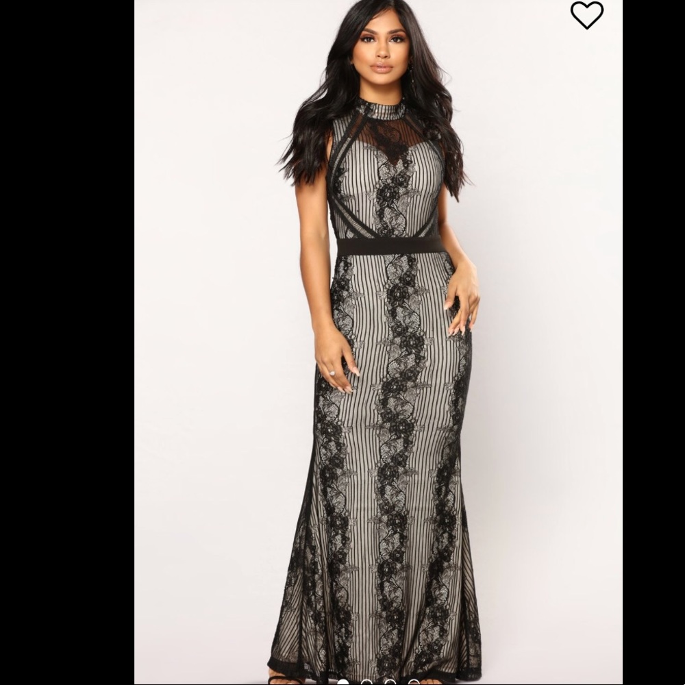 Black lace dress